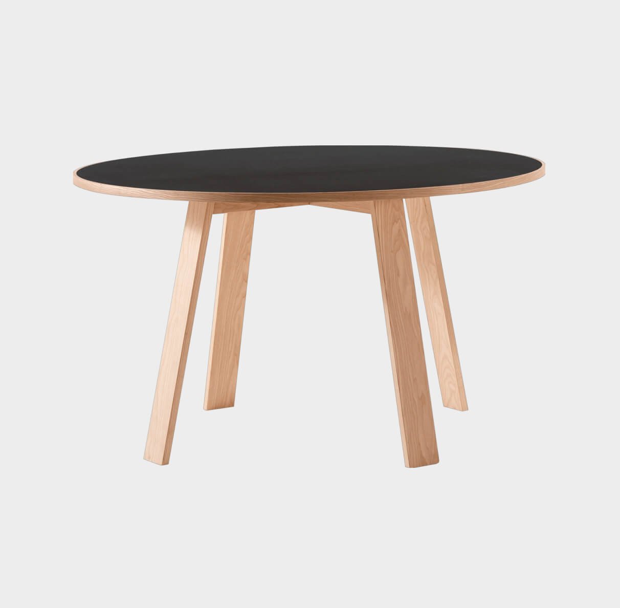 Rounded Wood Table