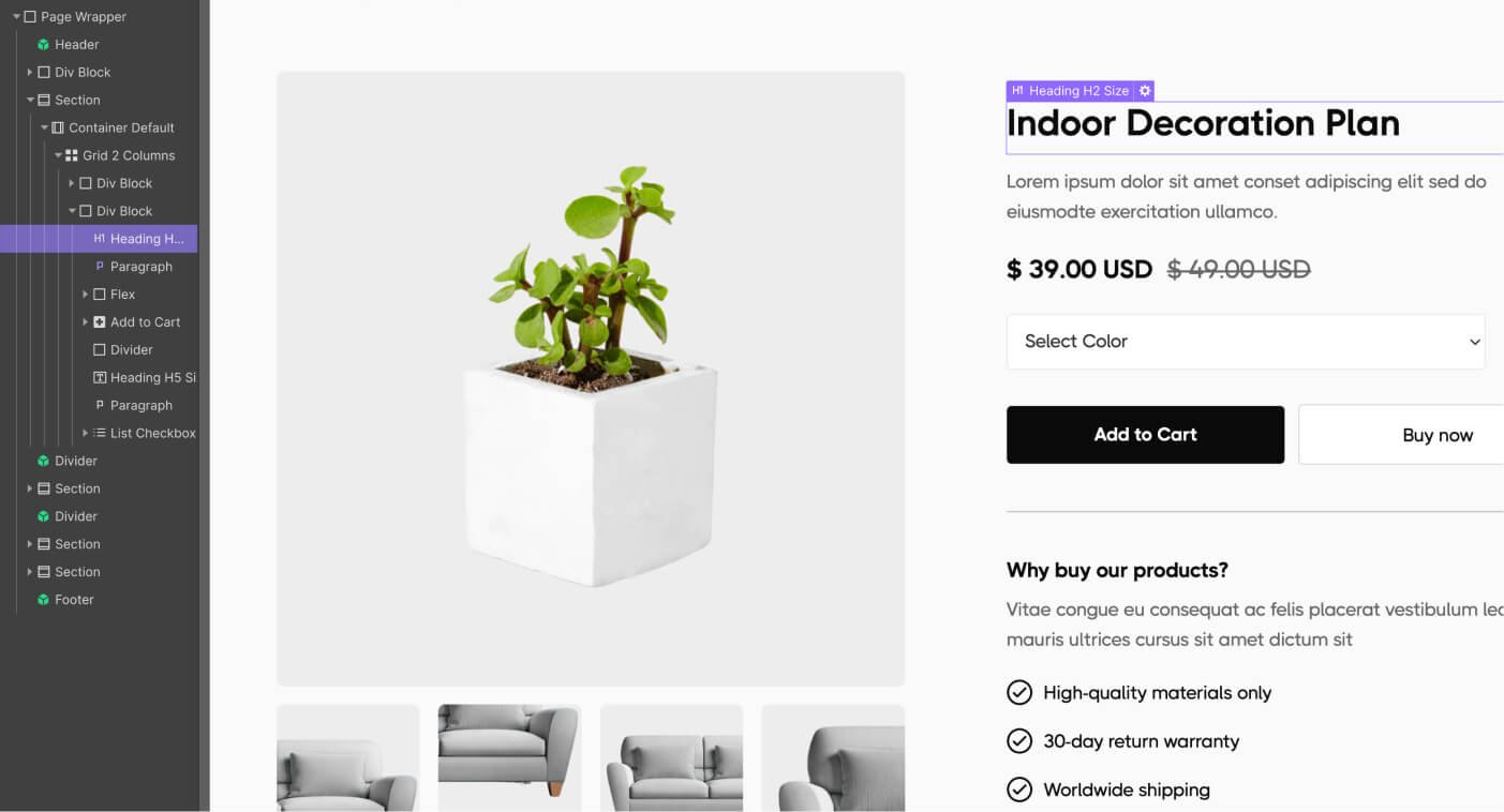 Product Page - SENJU LIVING